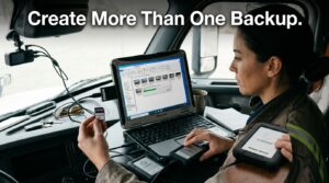 backing up dashcam footage after a crash
